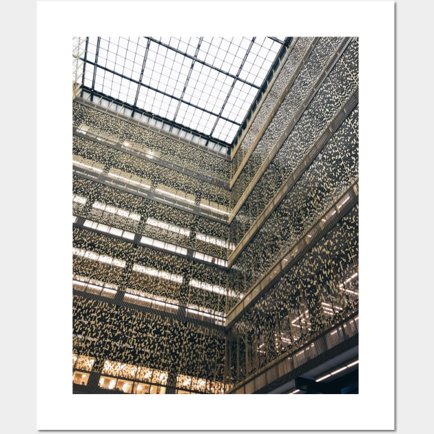 Bobst Library NYU Geometric Architecture Wall Art by offdutyplaces